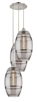 Ballston Three Light Pendant in Polished Nickel (405|113B3PPNG55710SM)