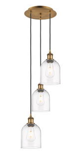 Ballston Three Light Pendant in Brushed Brass (405|113B3PBBG5586CL)