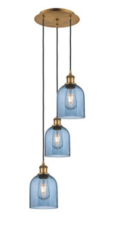 Ballston Three Light Pendant in Brushed Brass (405|113B3PBBG5586BL)