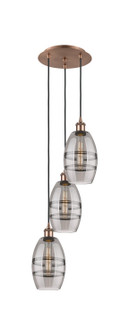 Ballston Three Light Pendant in Antique Copper (405|113B3PACG5576SM)