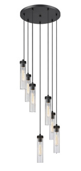 Beau Seven Light Chandelier in Matte Black (224|740P7RMB)