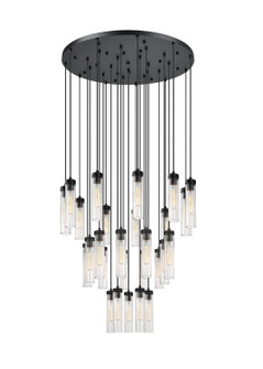 Beau 27 Light Chandelier in Matte Black (224|740P27RMB)