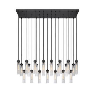 Beau 23 Light Linear Chandelier in Matte Black (224|740P23LMB)