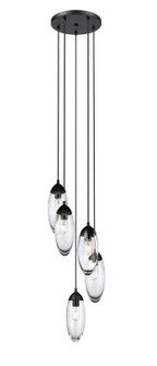 Arden Five Light Chandelier in Matte Black (224|651P5RMB)