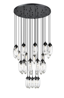 Arden 27 Light Chandelier in Matte Black (224|651P27RMB)