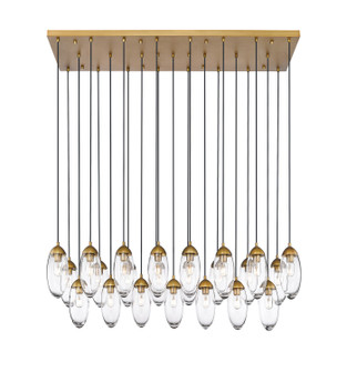 Arden 23 Light Linear Chandelier in Rubbed Brass (224|651P23LRB)