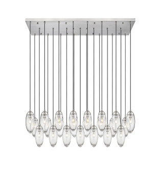 Arden 23 Light Linear Chandelier in Brushed Nickel (224|651P23LBN)