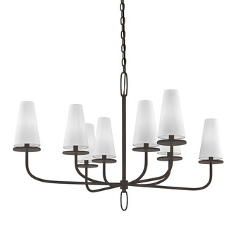 Marcel Eight Light Chandelier in Textured Bronze (67|F6296TBZ)