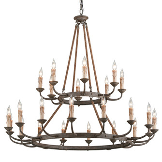 Cyrano 24 Light Chandelier in Earthern Bronze (67|F6118EB)