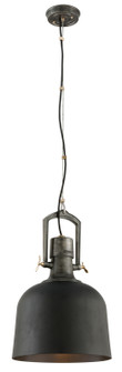 Hangar 31 One Light Pendant in Soft Black (67|F3546SBKAPWPBR)