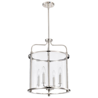 Yorktown Four Light Pendant in Polished Nickel (72|607956)