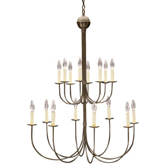 Chandelier 16 Light Hanging Lantern in Dark Antique Brass (196|916DABLT16)