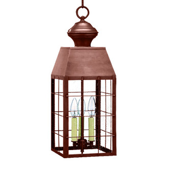 Woodcliffe Three Light Hanging Lantern in Antique Copper (196|8352ACLT3SMG)