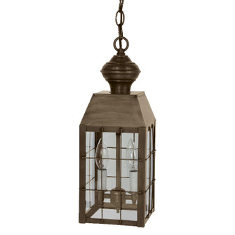 Woodcliffe Two Light Hanging Lantern in Dark Antique Brass (196|8332DABLT2CLR)