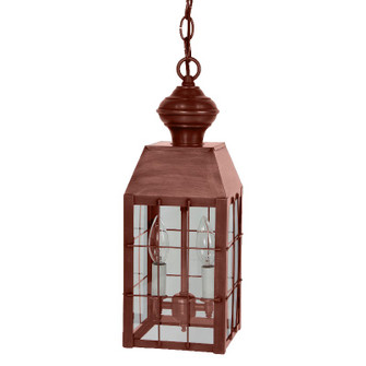 Woodcliffe Two Light Hanging Lantern in Antique Copper (196|8332ACLT2CLR)