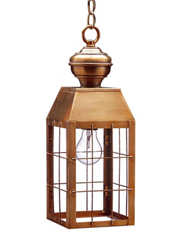 Woodcliffe One Light Hanging Lantern in Antique Brass (196|8332ABMEDCLR)
