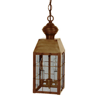 Woodcliffe Two Light Hanging Lantern in Antique Brass (196|8332ABLT2CSG)