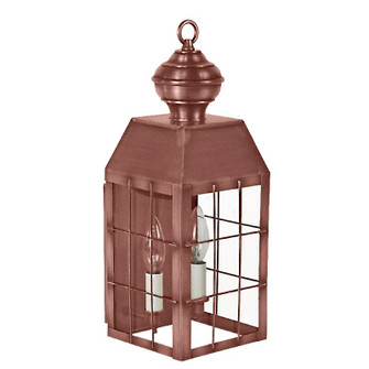 Woodcliffe Two Light Wall Mount in Antique Copper (196|8331ACLT2CLR)