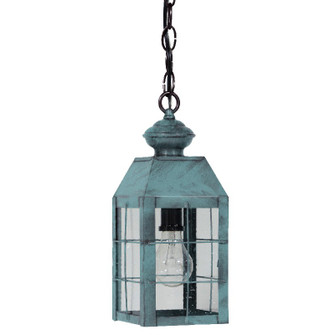Woodcliffe One Light Hanging Lantern in Verdi Gris (196|8312VGMEDCSG)