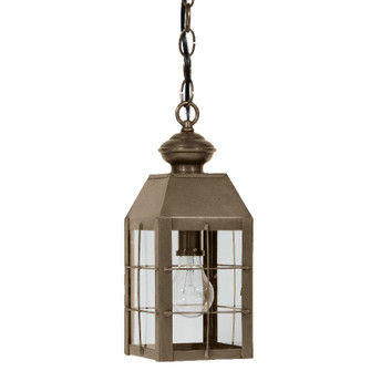 Woodcliffe One Light Hanging Lantern in Dark Antique Brass (196|8312DABMEDCLR)