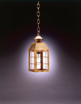Woodcliffe One Light Hanging Lantern in Antique Brass (196|8312ABMEDCLR)