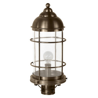 Nautical One Light Post Mount in Dark Antique Brass (196|3533DABMEDFST)