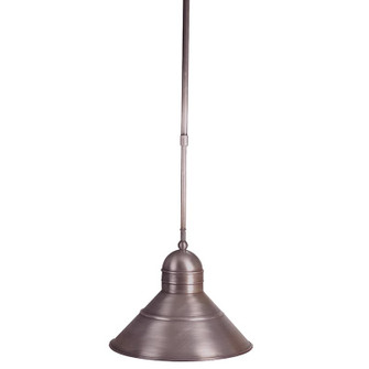 Barn One Light Pendant in Dark Brass (196|3442DBMEDAP10)