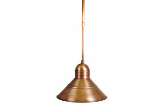 Barn One Light Pendant in Antique Brass (196|3442ABMEDAP10)