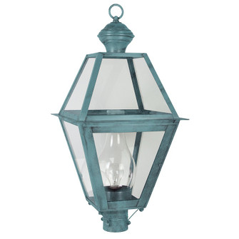 Boston One Light Post Mount in Verdi Gris (196|1073VGCIMCLR)