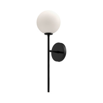 Cassia One Light Wall Sconce in Matte Black/Opal Matte Glass (452|WV549101MBOP)