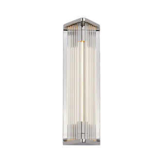 Sabre LED Vanity in Polished Nickel/Ribbed Glass (452|WV339112PNCR)