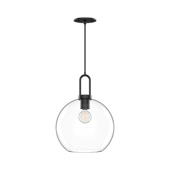 Soji One Light Pendant in Clear Glass/Matte Black (452|PD601710MBCL)