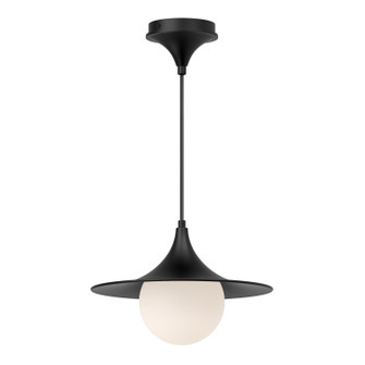 Fuji One Light Pendant in Matte Black/Opal Matte Glass (452|PD525113MBOP)