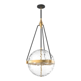 Harmony Four Light Pendant in Brushed Gold/ Clear Water Glass (452|PD406418BGWC)
