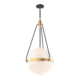 Harmony Four Light Pendant in Brushed Gold/Glossy Opal Glass (452|PD406418BGGO)