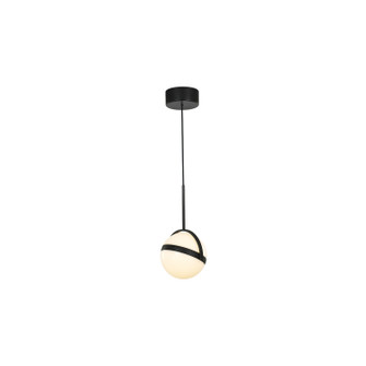 Globo LED Mini Pendant in Brushed Gold|Matte Black (452|PD301001MB)