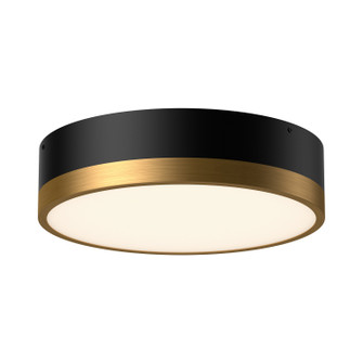 Brisbane Three Light Flush Mount in Aged Gold/Matte Black (452|FM556216AGMB)