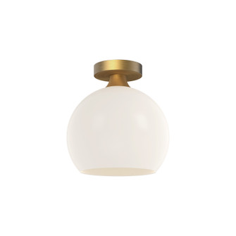 Castilla One Light Flush Mount in Aged Gold/Opal Matte Glass (452|FM506210AGOP)