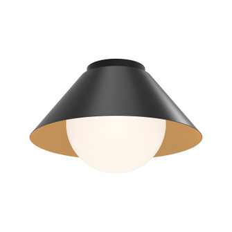 Remy One Light Flush Mount in Brushed Gold/Opal Glass|Matte Black/Opal Glass|White/Opal Glass (452|FM485214MBOP)