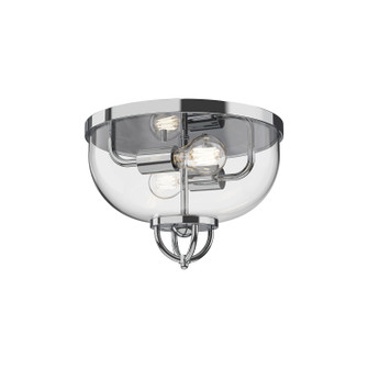 Lancaster Two Light Flush Mount in Aged Gold|Chrome|Matte Black (452|FM461102CH)