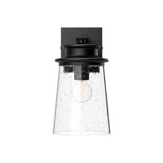 Quincy One Light Exterior Wall Mount in Clear Bubble Glass/Textured Black (452|EW533006BKCB)