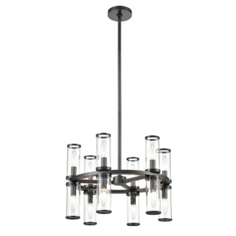 Revolve 12 Light Chandelier in Clear Glass/Natural Brass|Clear Glass/Polished Nickel|Clear Glass/Urban Bronze (452|CH309066UBCG)