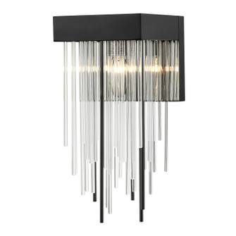 Waterfall One Light Wall Sconce in Satin Brushed Black (360|WS700531SBB)