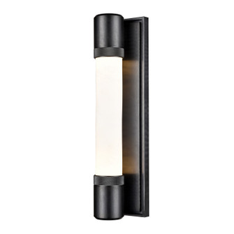 Zigrina LED Wall Sconce in Satin Brushed Black (360|WS11724LED1SBBG9)