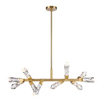 Angelus LED Linear Pendant in Aged Brass (360|PL11413LED10AGB)