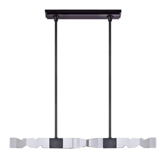 Mamadim LED Linear Pendant in Satin Brushed Black (360|PL11340LED493x3SBB)
