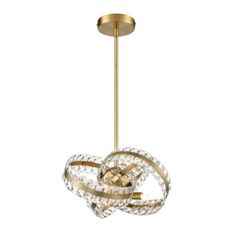 Knot Three Light Pendant in Aged Brass (360|P300953AGB)