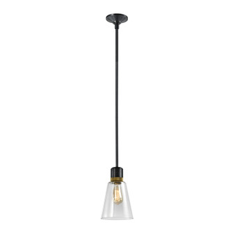 Zigrina One Light Pendant in Satin Brushed Black (360|P11708E26SBBKAGBG16)