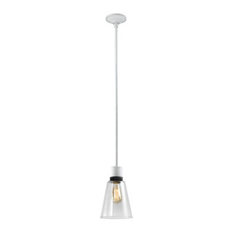 Zigrina One Light Pendant in Matte White (360|P11706E26MWKSBBG16)