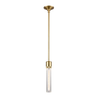 Zigrina One Light Pendant in Aged Brass (360|P11705E26AGBG3)